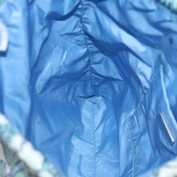 PRADA purse Pouch cotton Blue Auth BD1714 - Picture 13 of 16